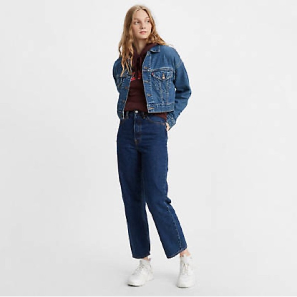 RIBCAGE STRAIGHT ANKLE WOMEN'S JEANS Noe Dark Mineral - Dark Wash